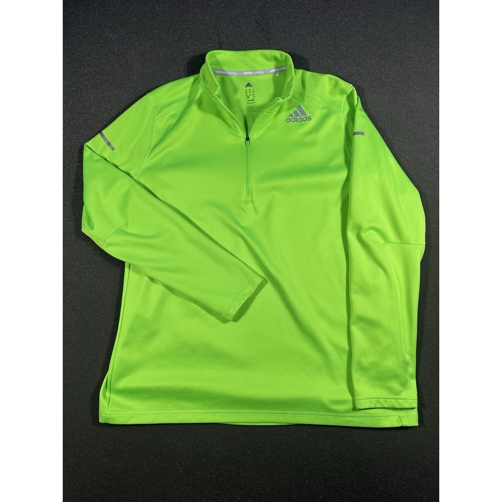 Men's Adidas Running Climalite Hi Viz Long Sleeve XL Shirt